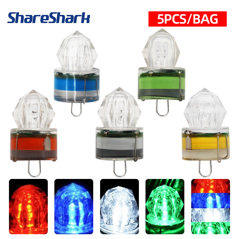 Shareshark 5 pçs led lâmpada d - Underwater Flashlight avaliação e preço