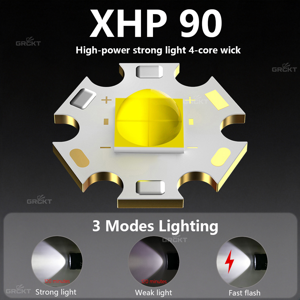 Nova lanterna de mergulho XHP9 - Underwater Flashlight avaliação e preço