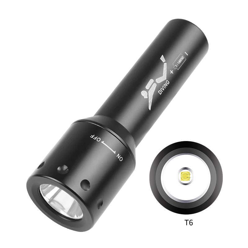 Nova Lanterna de Mergulho T6 L - Underwater Flashlight avaliação e preço