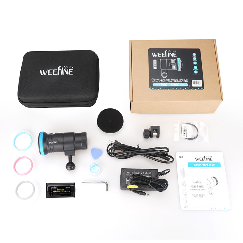 WEEFINE SolarFlare 4500 WF102  - Underwater Flashlight avaliação e preço